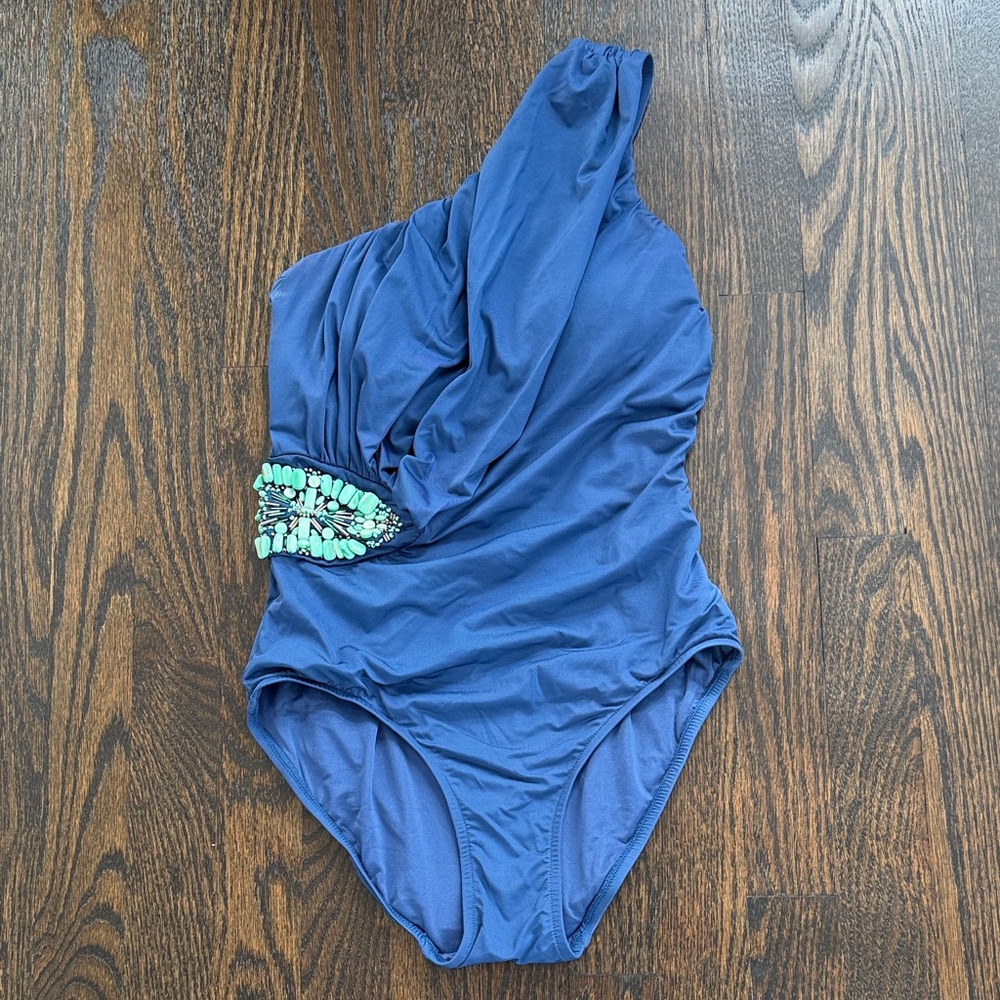 Badgley Mischka Elegant Blue Swimwear